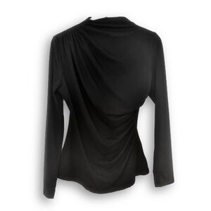 black long sleeve mock neck shirt  (S)